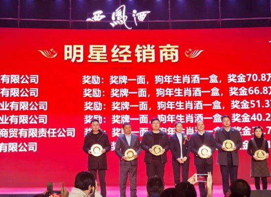 陜西西鳳酒集團(tuán)股份有限公司“明星經(jīng)銷商”